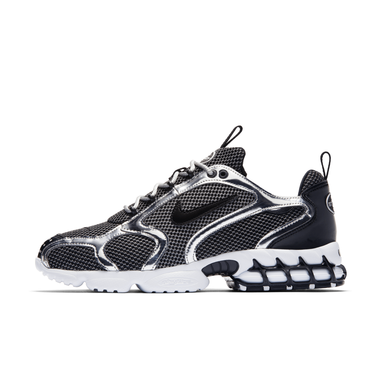 Nike x Stüssy 'Air Zoom Spiridon Cage 2' Shoes - Pure Platinum