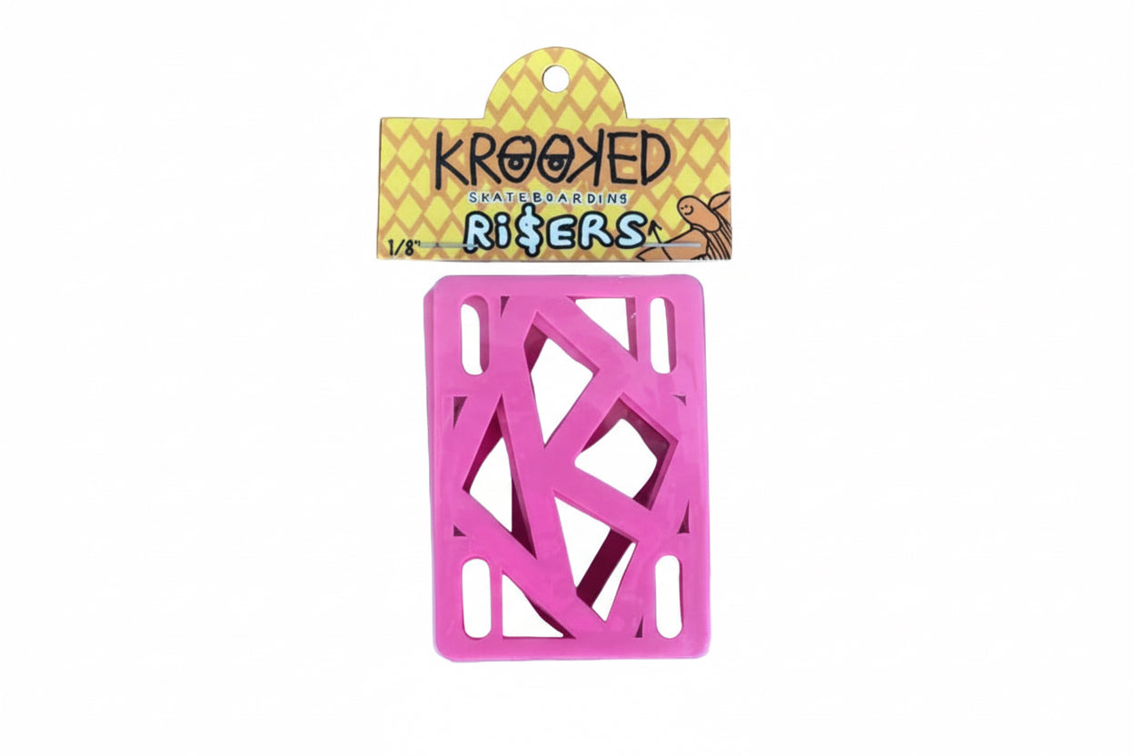 Krooked Skateboarding Truck Riser Pads - Hot Pink