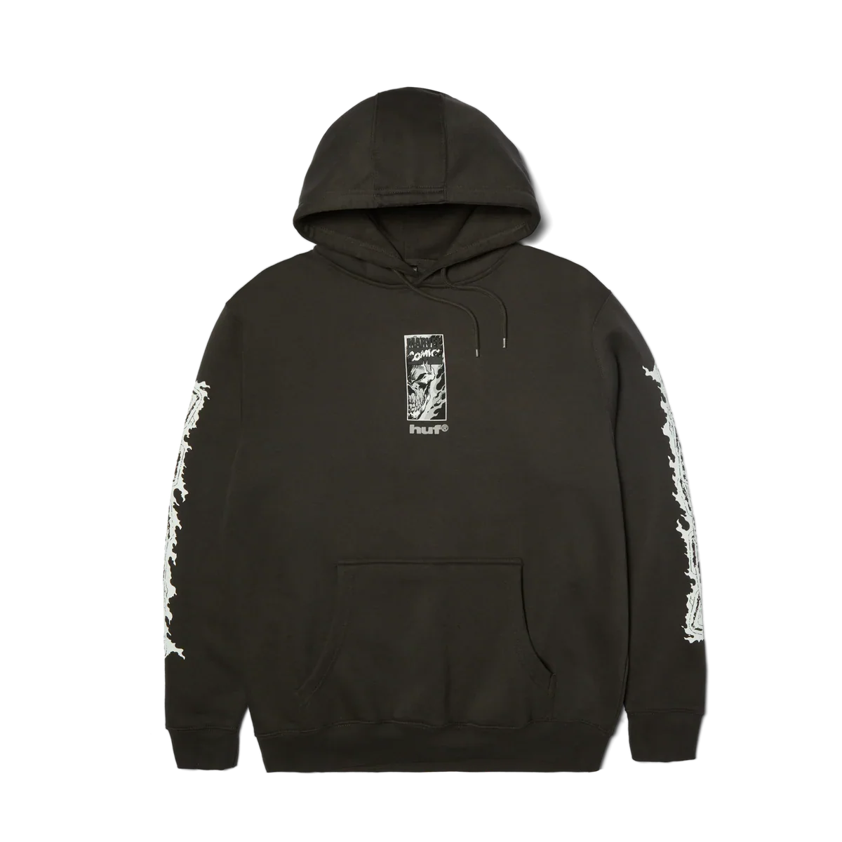 HUF x Marvel 'Ghost Rider' Hoodie - Washed Black