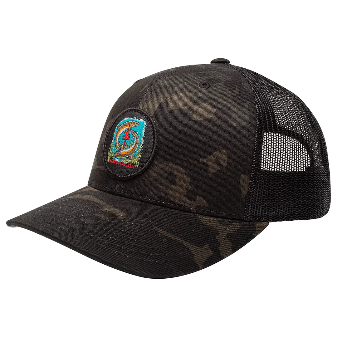Red Dragon 'Brookie' Snapback Cap - Black/Camo