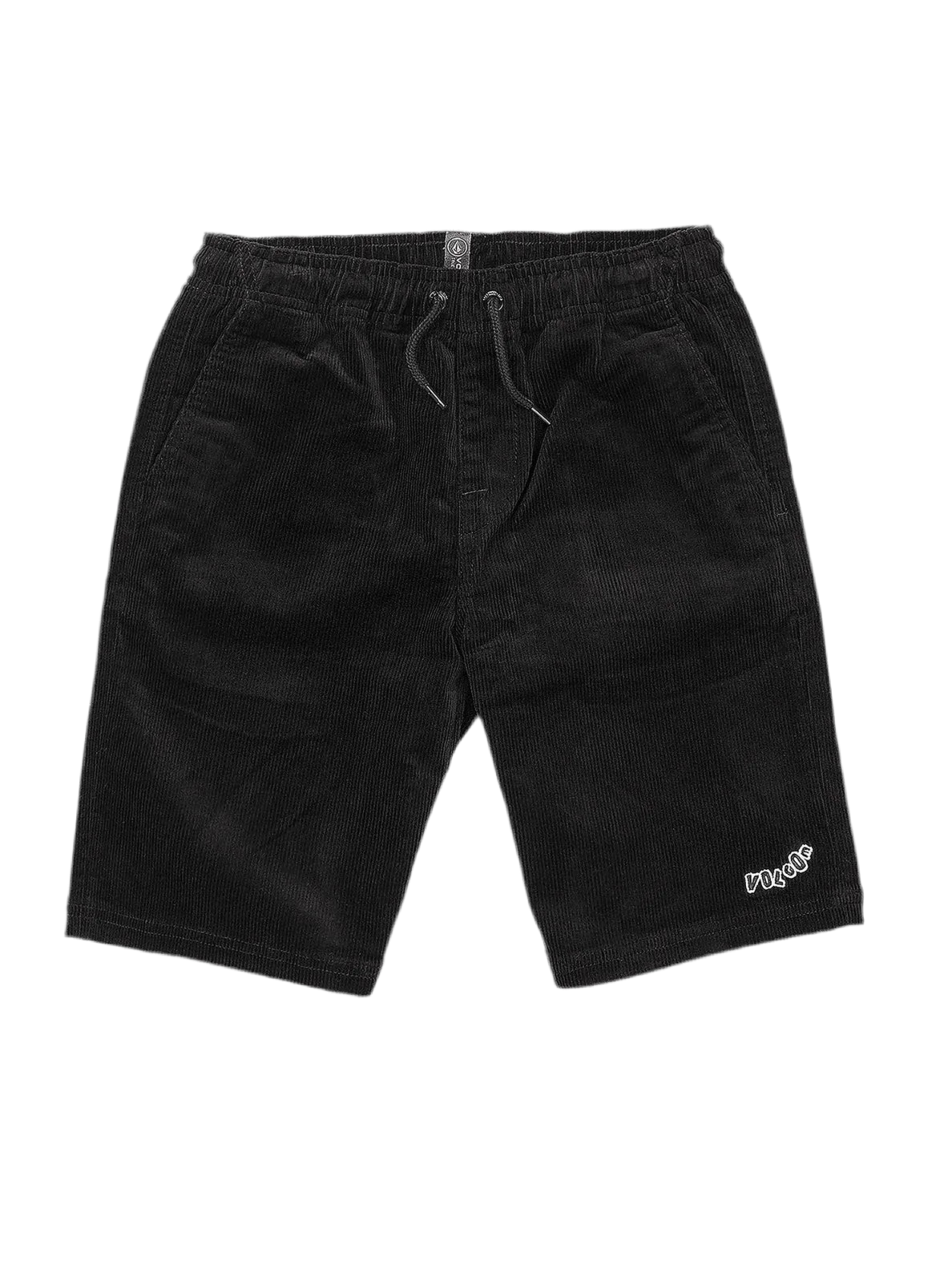 Volcom 'Outer Spaced' Elastic Waist Corduroy Shorts - Black (KIDS)