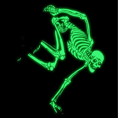 Powell Peralta 'Skateboard Skeleton' Pin - Glow In The Dark