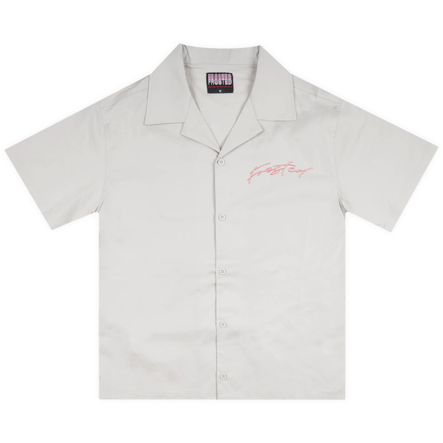 Frosted Skateboards Button Up Shirt - Light Grey