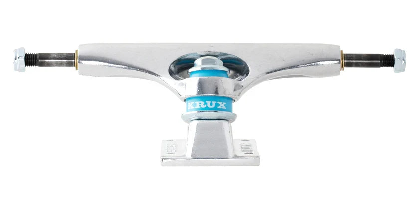 Krux 'Downlow' Hollow Trucks - Silver/Baby Blue