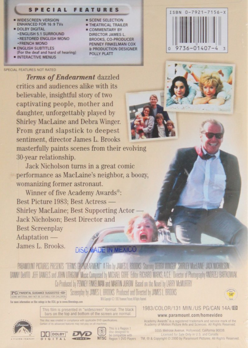 Terms of Endearment (Widescreen) (Bilingual)
