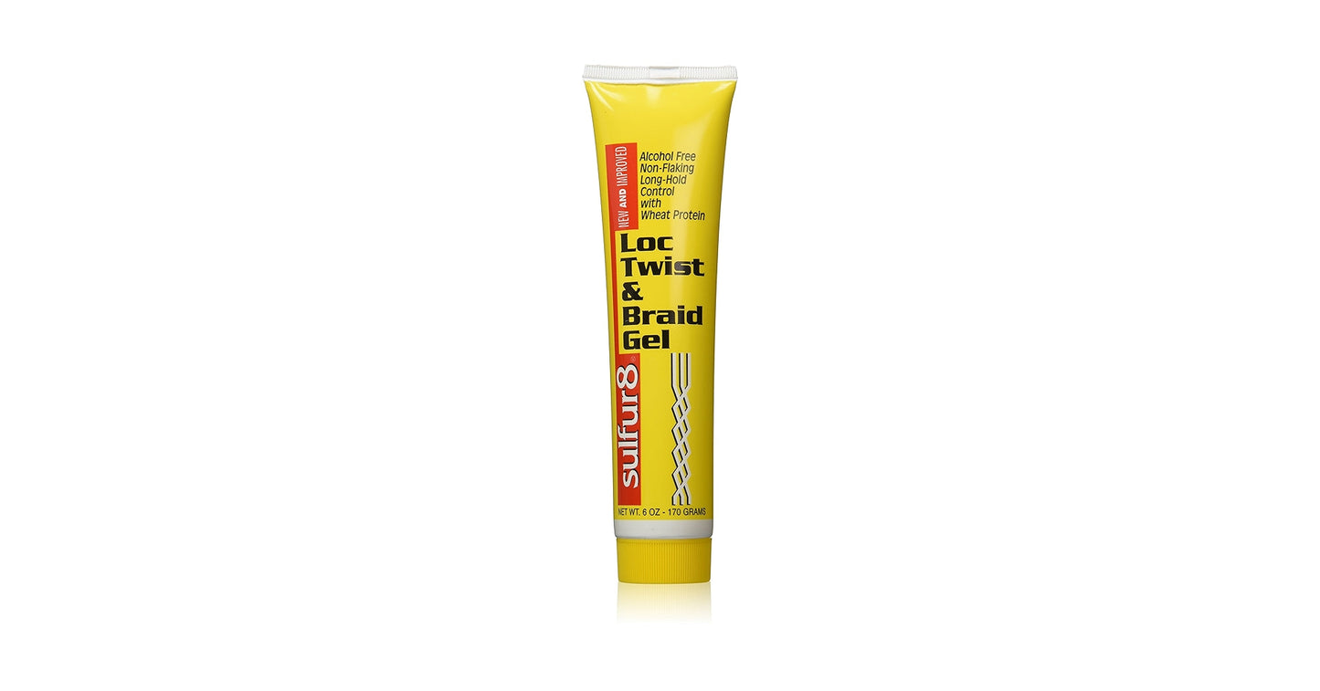 SULFUR 8 GEL COIFFANT POUR TWISTS ET TRESSES 6OZ