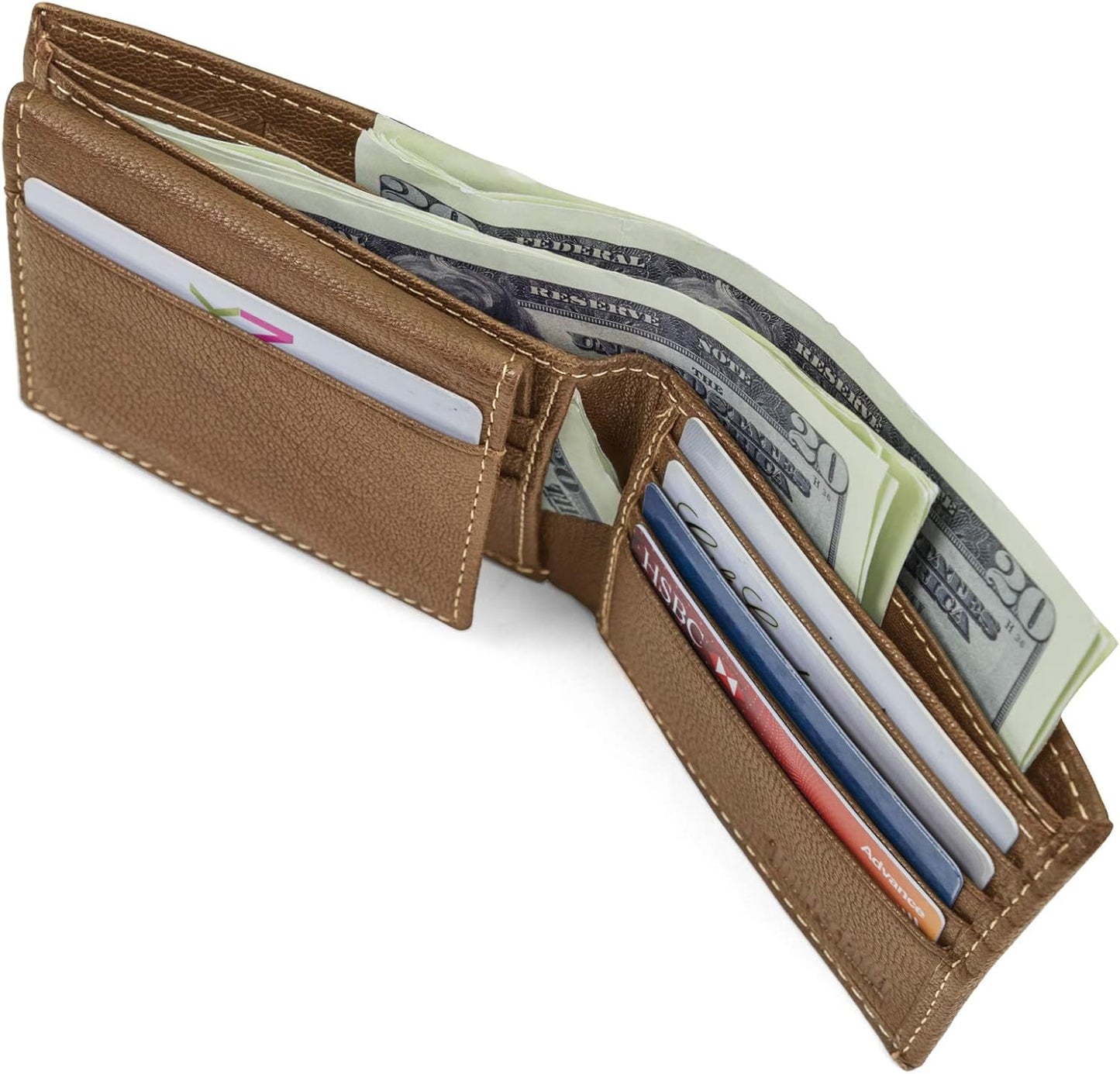 Timberland Men's Leather RFID Blocking Wallet – Genuine Leather Passcase Bifold