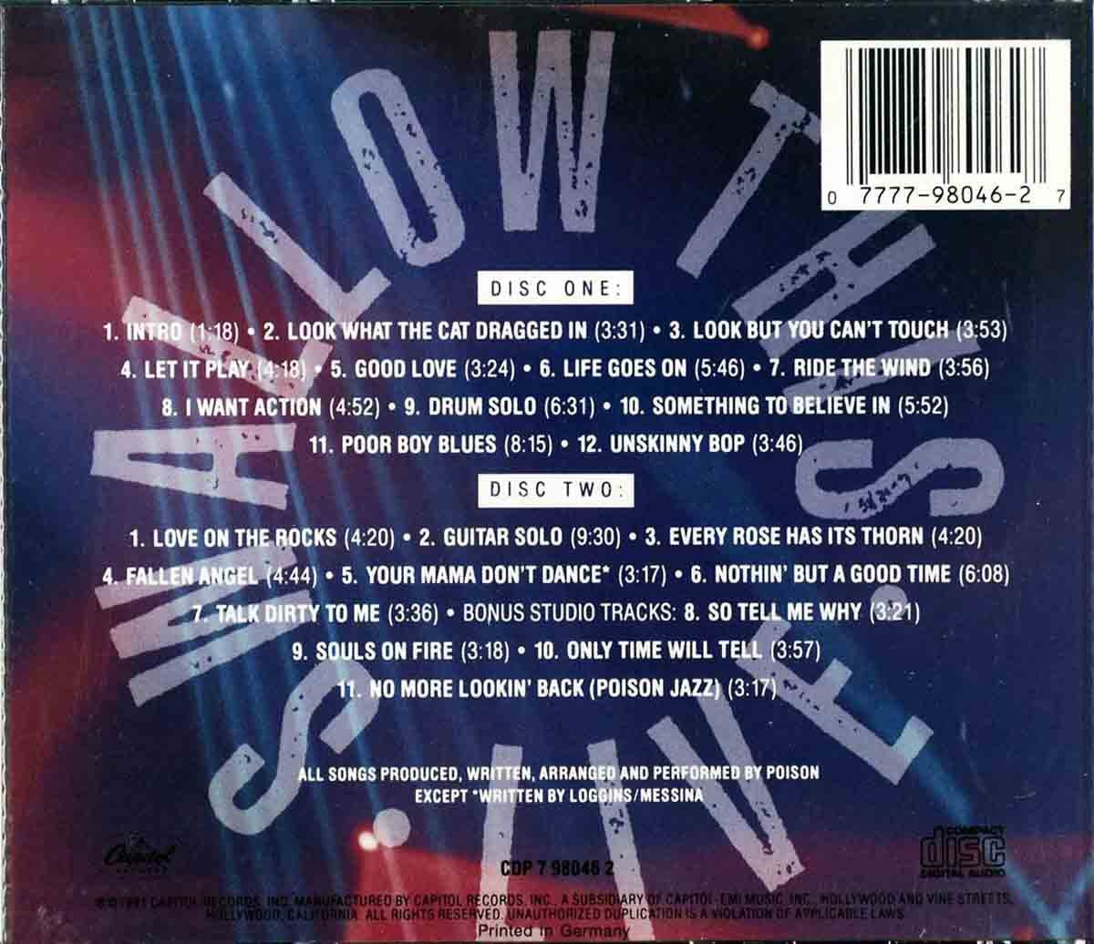 Poison / Swallow This Live - CD (Used)
