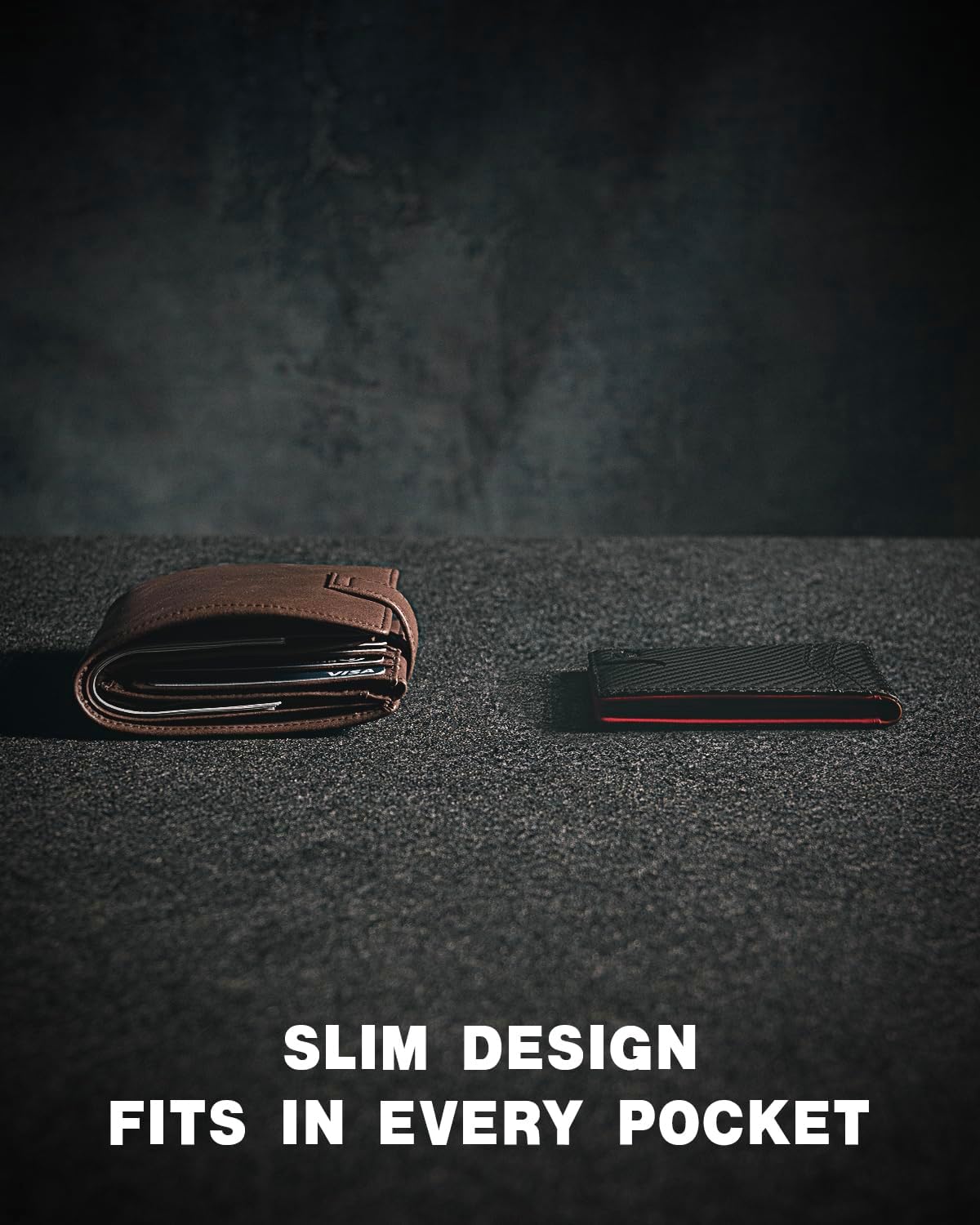 Zitahli Slim RFID Wallet for Men – Leather Bifold with Money Clip, 12 Card Slots