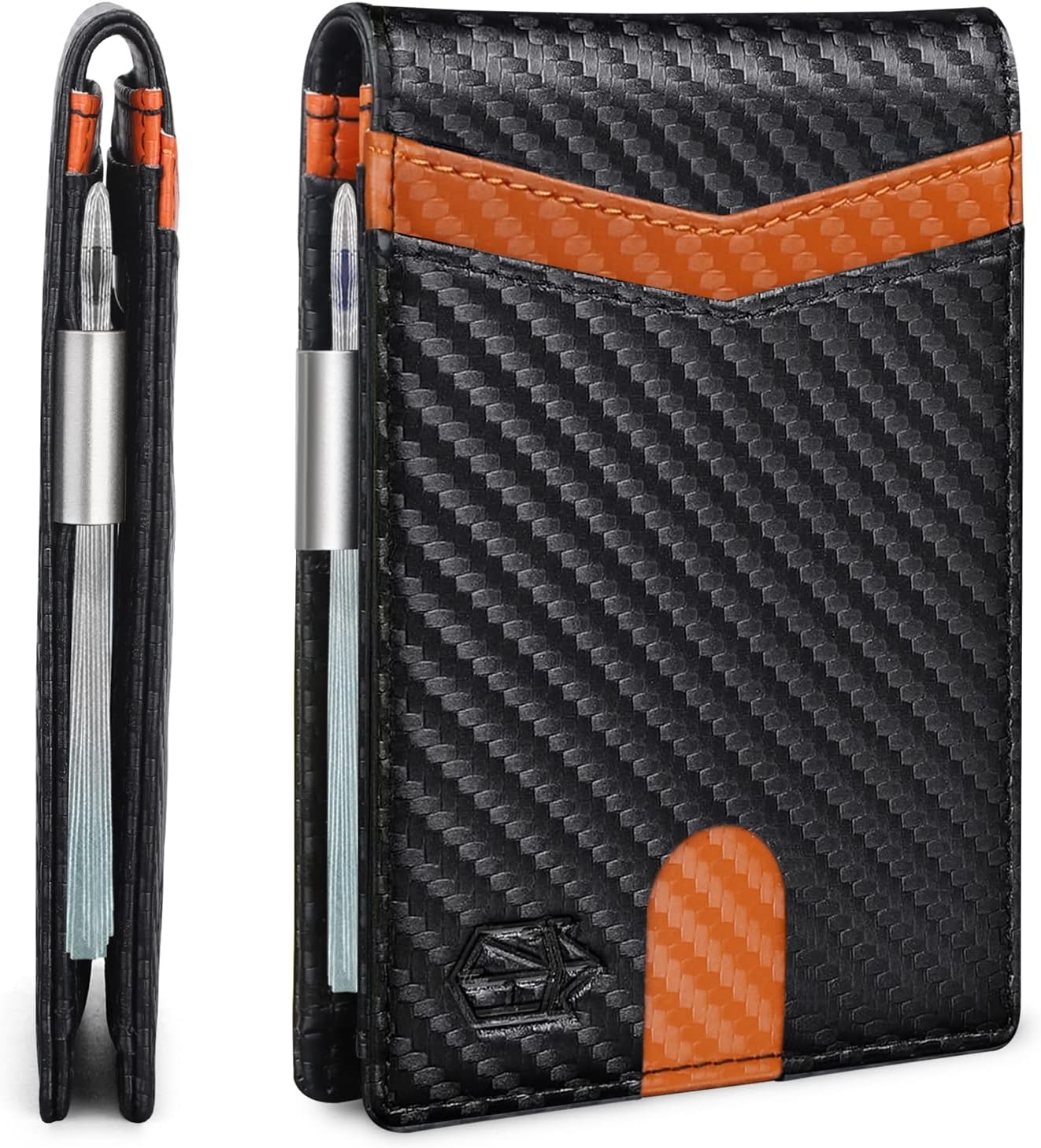 Zitahli Slim RFID Wallet for Men – Leather Bifold with Money Clip, 12 Card Slots