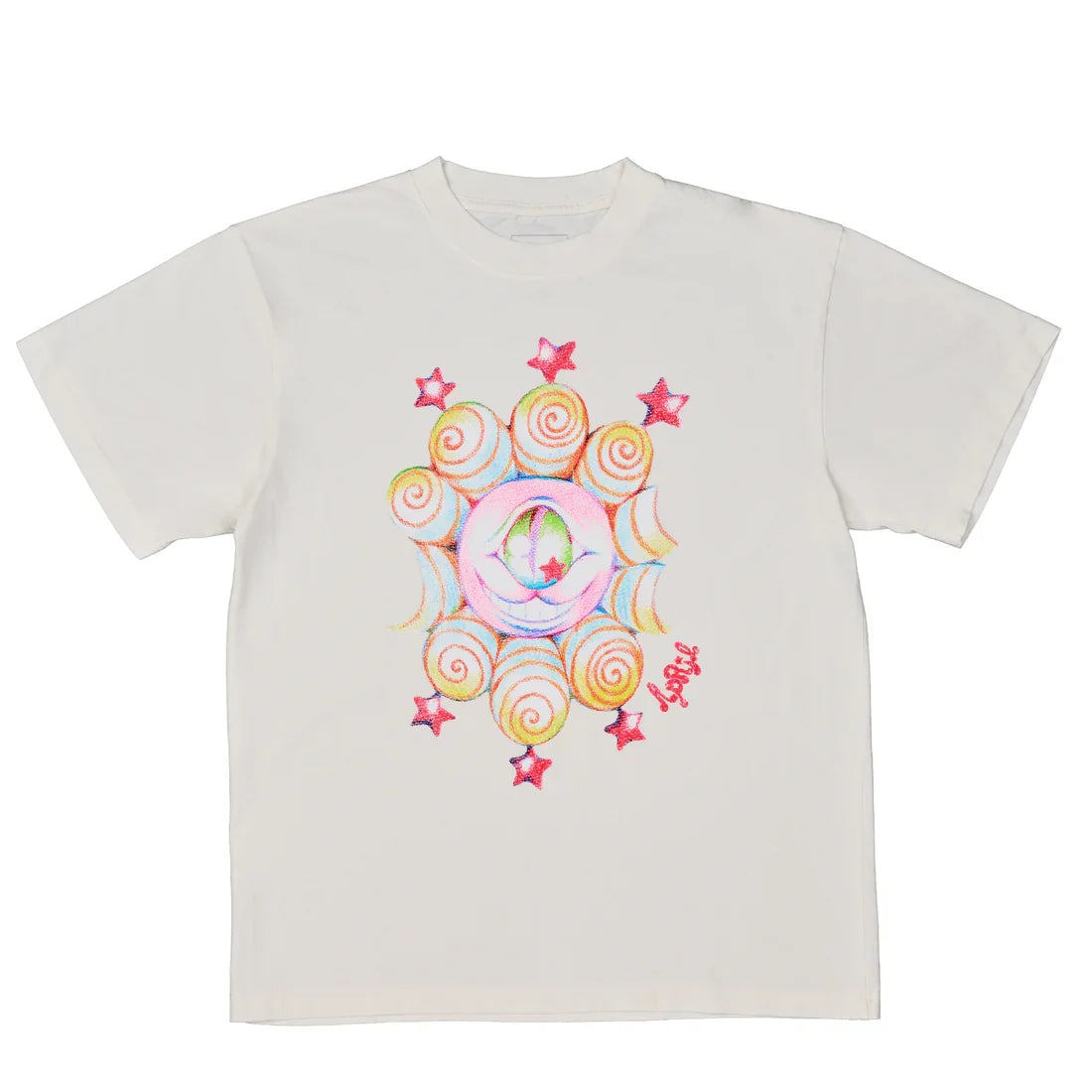 April x Ema Gaspar 'Eye' Premium Heavyweight Tee - White