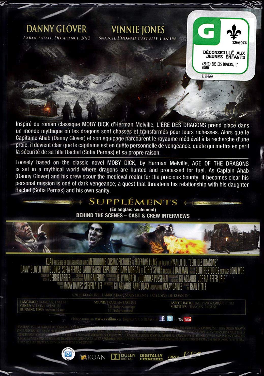 L'Ère Des Dragons / Age Of The Dragons - DVD