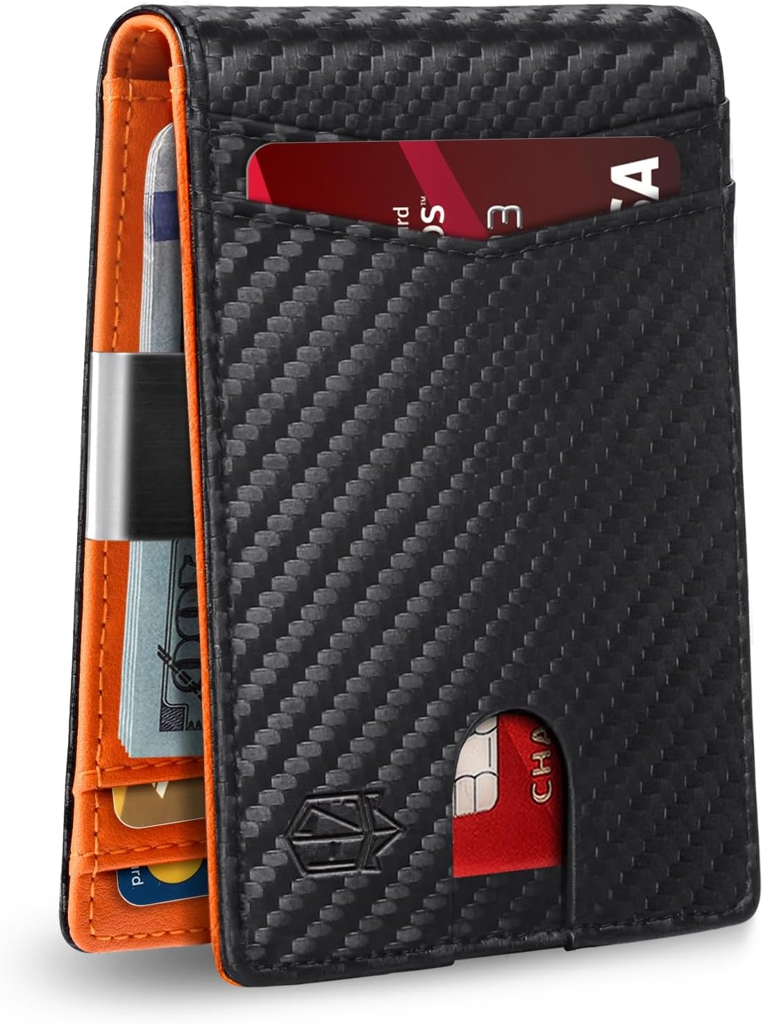 Zitahli Slim RFID Wallet for Men – Leather Bifold with Money Clip, 12 Card Slots
