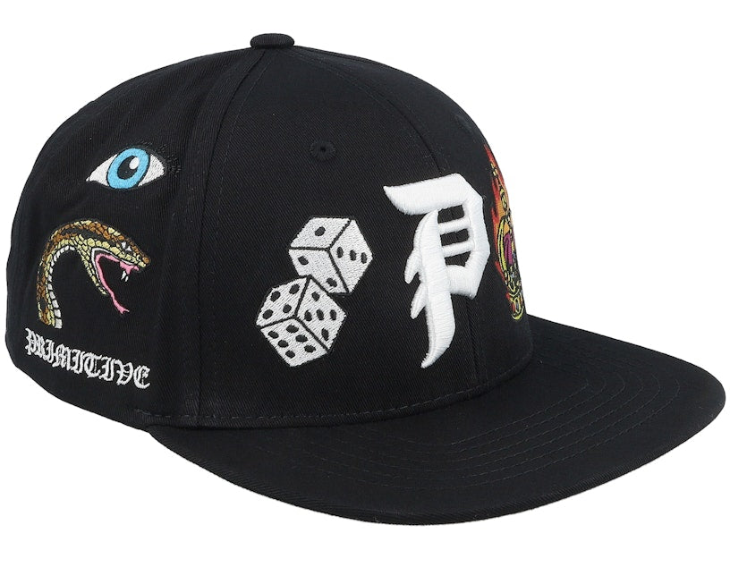 Primitive 'Signs' Snapback Cap - Black
