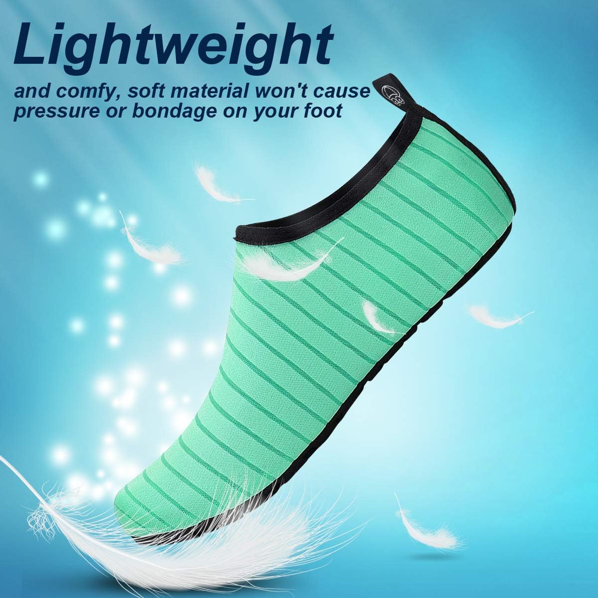 semai Quick-Dry Water Shoes – Non-Slip Aqua Socks for Beach, Swimming & Yoga, Men Women Kids