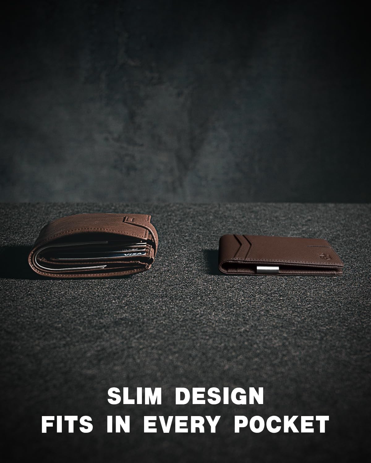 Zitahli Slim RFID Wallet for Men – Leather Bifold with Money Clip, 12 Card Slots