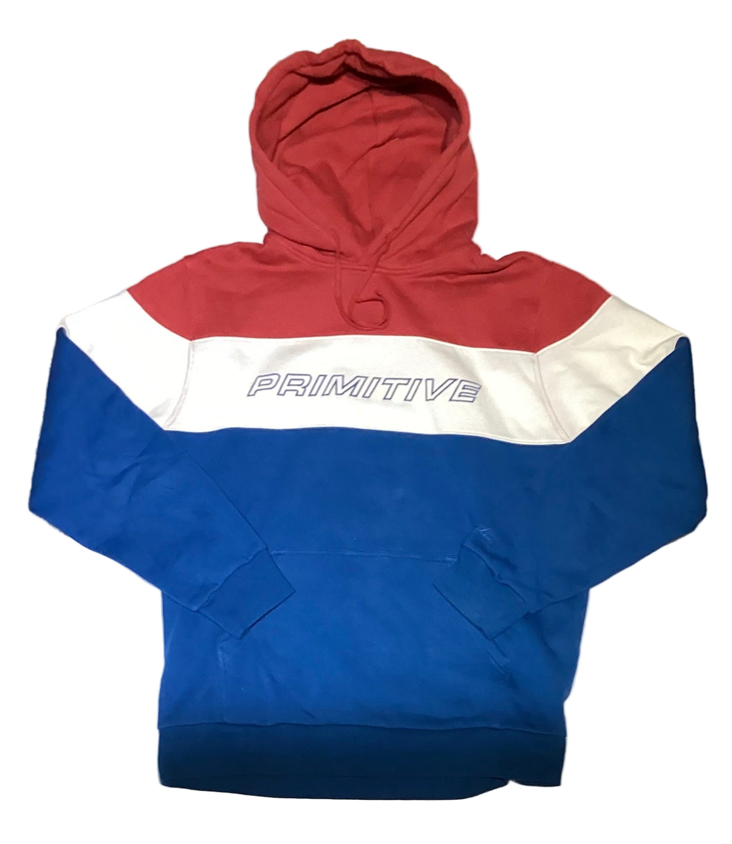 Primitive 'Blocked' Hoodie - Red/Blue