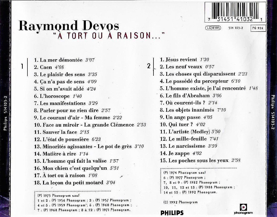 A Tort Ou A Raison