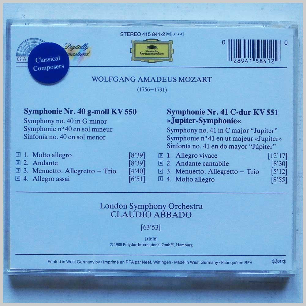 SYMPHONIES NOS.40