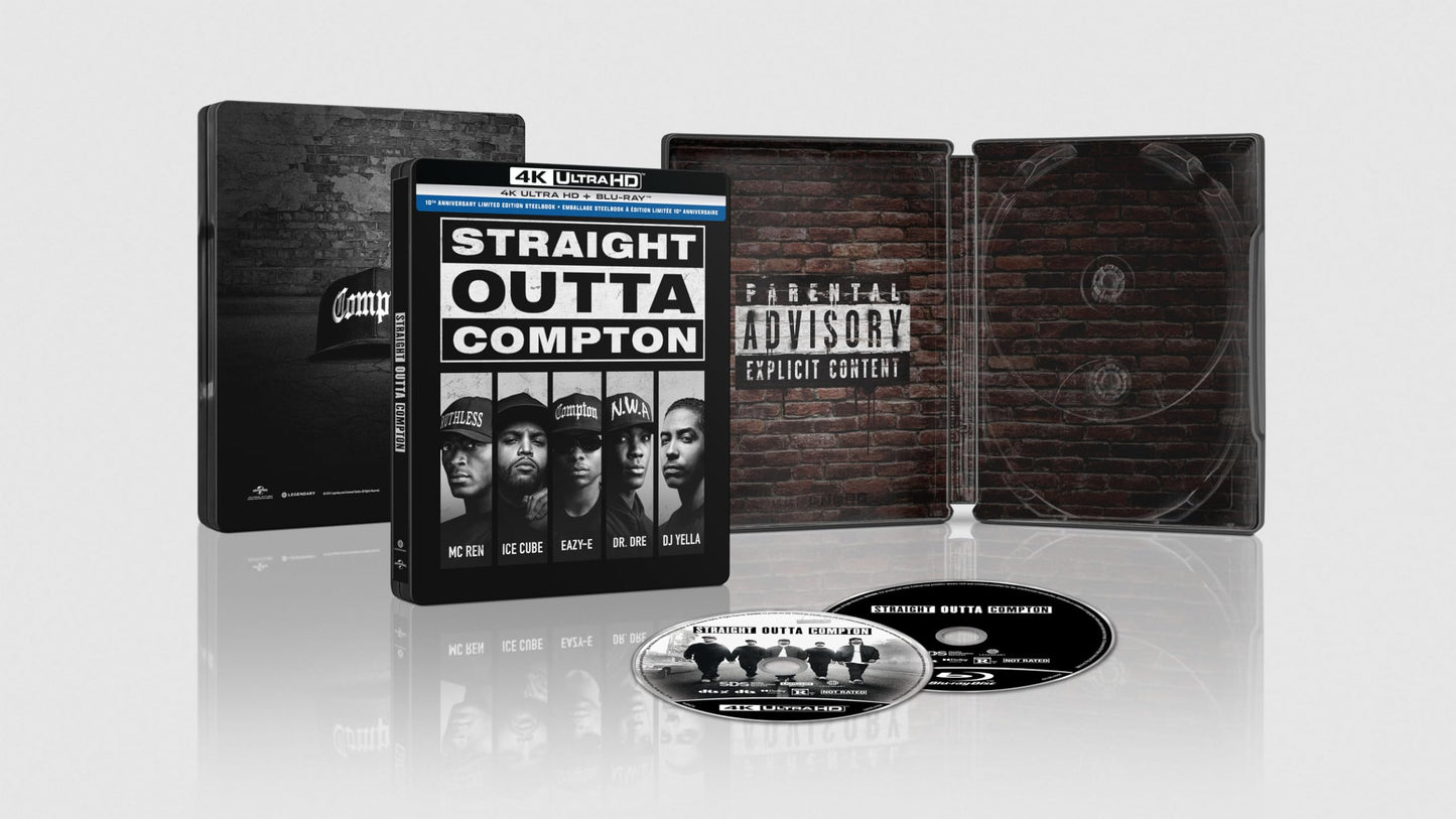 Straight Outta Compton [10th Anniversary Limited Edition Steelbook] - 4K/Blu-Ray