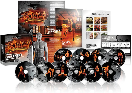 beachbody Insanity : 60 jours Programme Total Body de DVD d'entraînement - 10DVD Used