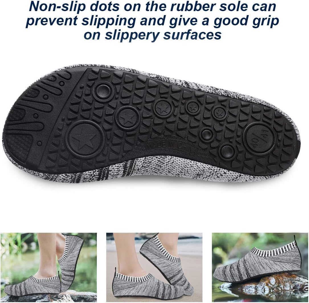 semai Quick-Dry Water Shoes – Non-Slip Aqua Socks for Beach, Swimming & Yoga, Men Women Kids