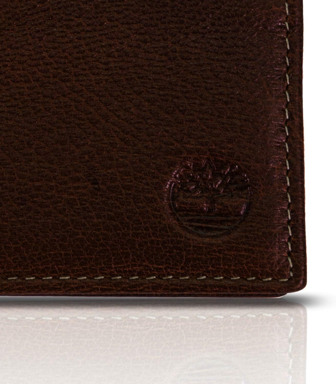 Timberland Men's Leather RFID Blocking Wallet – Genuine Leather Passcase Bifold