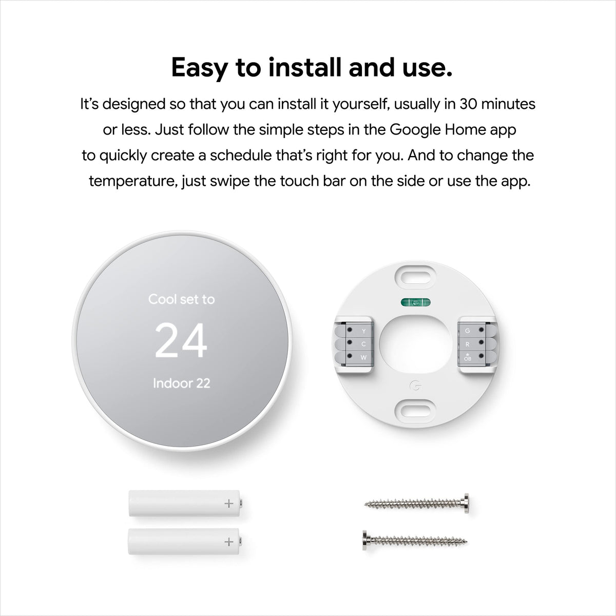 Google Nest Thermostat - Fog 🍁 All In One Marketplace Canada