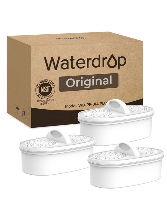 [Original] Waterdrop PF-01A Water Filter Replacement for Waterdrop Pitcher Filtration System, Reduces Lead, PFAS, PFOA/PFOS, Chlorine, Last Up to 3 Months or 200 Gallons, 3 Pack 🍁 All In One Marketplace Canada