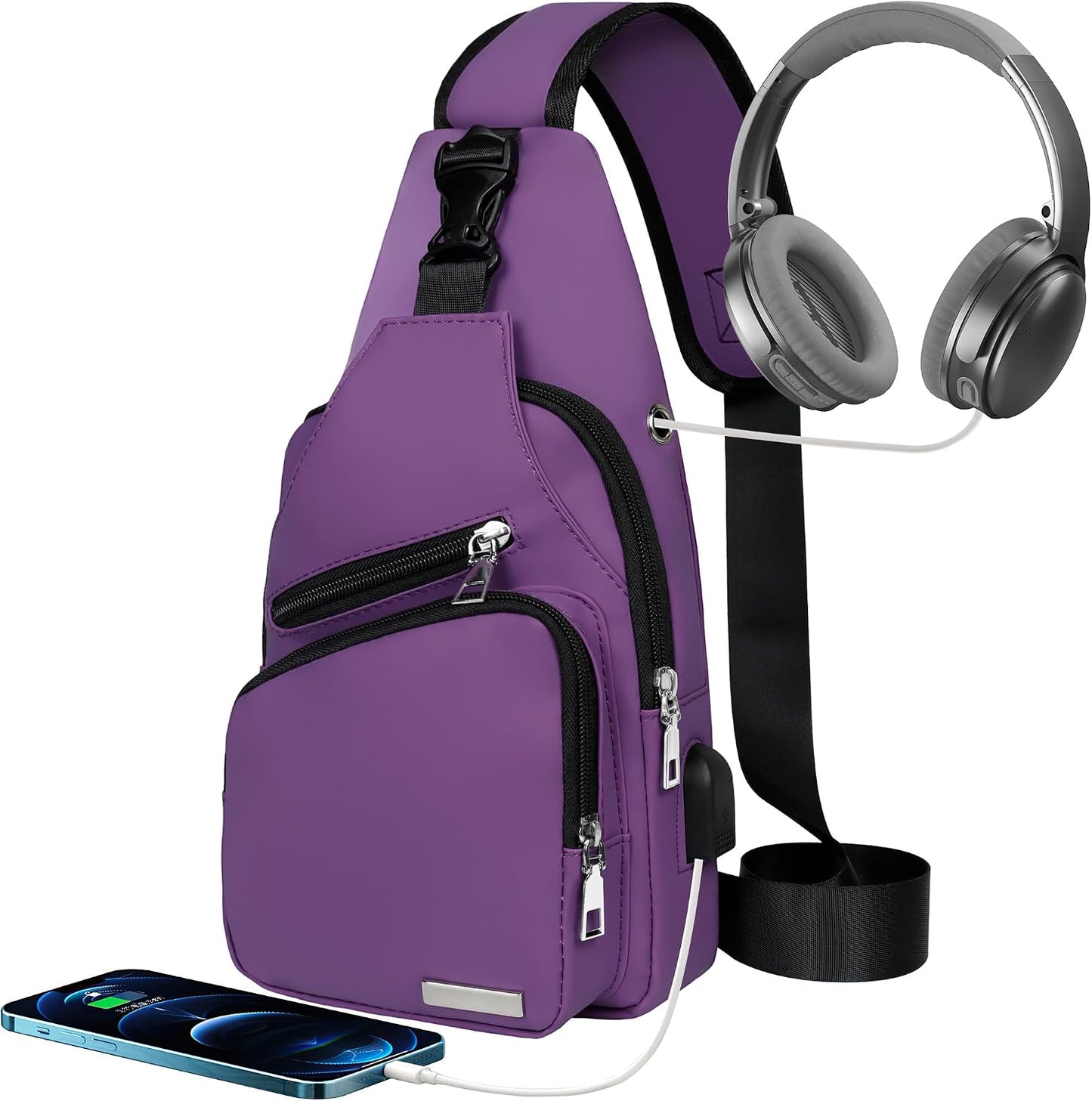 Waterproof Sling Bag – Crossbody Backpack for Men & Women, Hiking Daypack, Chest Bag