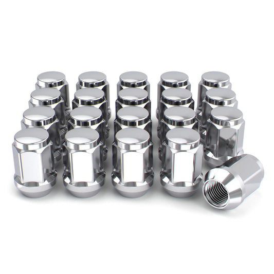 White Knight M12x1.50 Solid Piece Bulge Acorn Lug Nuts (NO Cap) for Select Aftermarket & Factory Wheels, EZ to Install, Durable Carbon Steel, Stylish Triple Layer Chrome Finish - 1907S-20AM (20 Pack) 🍁 All In One Marketplace Canada