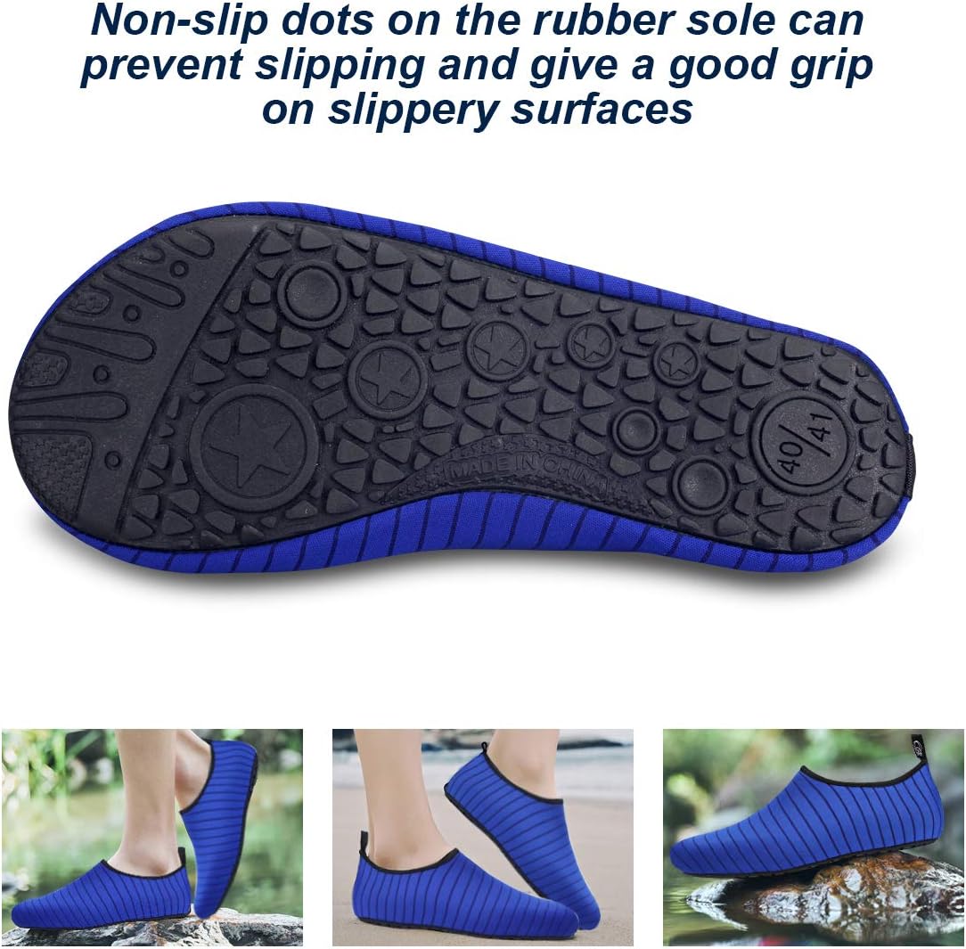 semai Quick-Dry Water Shoes – Non-Slip Aqua Socks for Beach, Swimming & Yoga, Men Women Kids