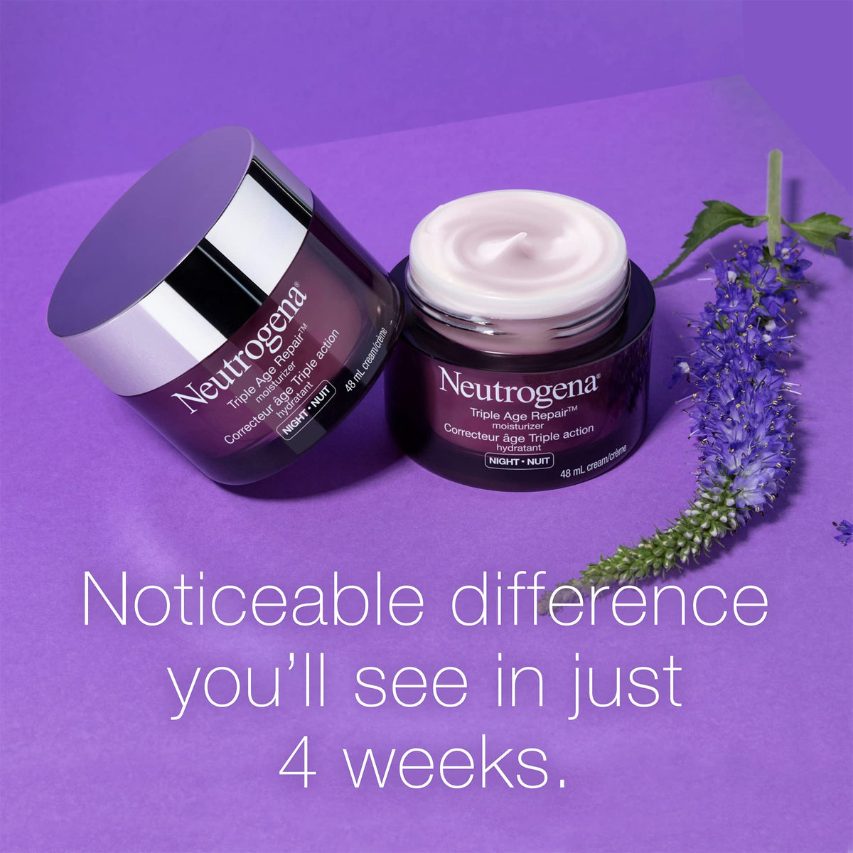 Neutrogena Night Cream, Triple Age Repair, Tone, and Firmness, 48 mL 🍁 All In One Marketplace Canada