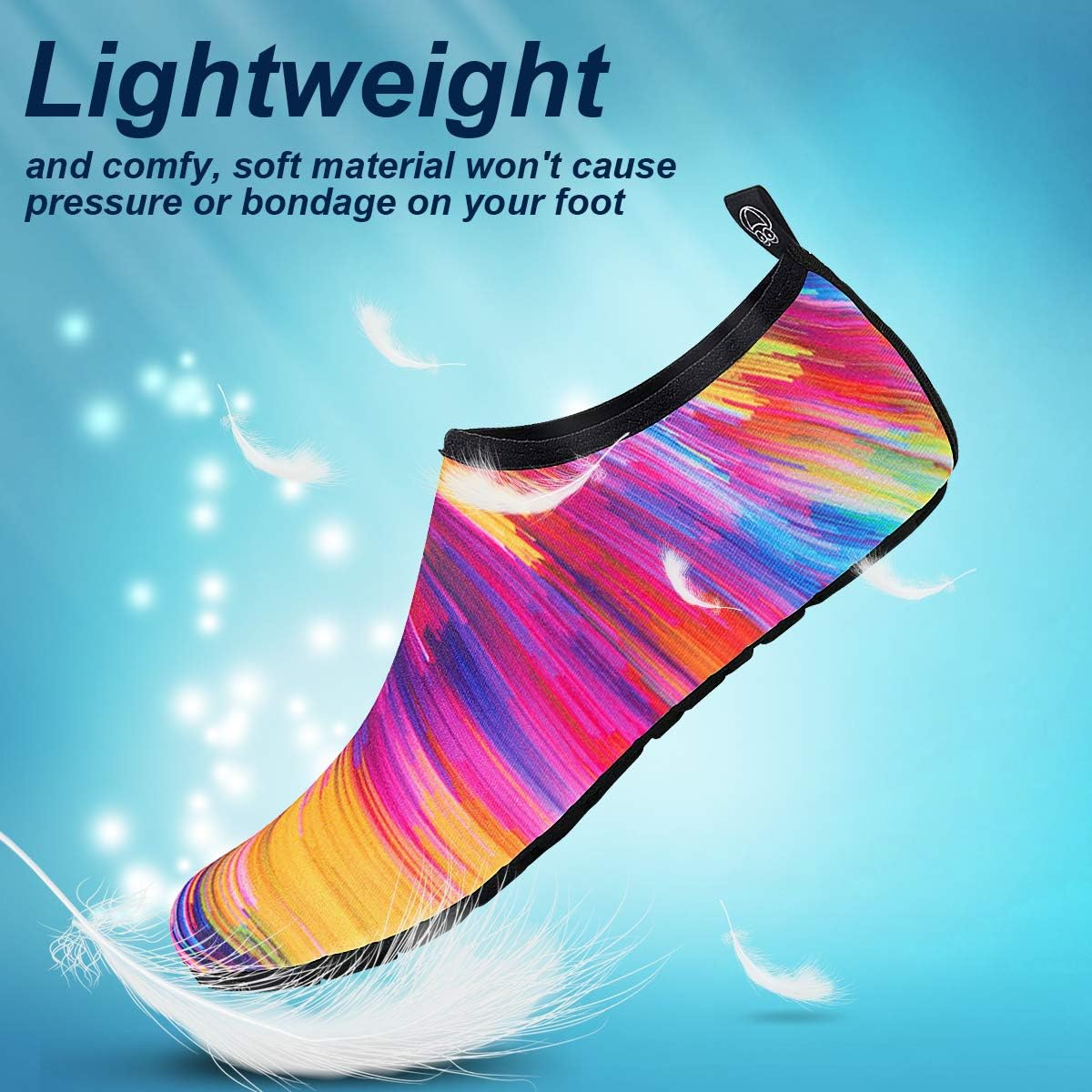 semai Quick-Dry Water Shoes – Non-Slip Aqua Socks for Beach, Swimming & Yoga, Men Women Kids