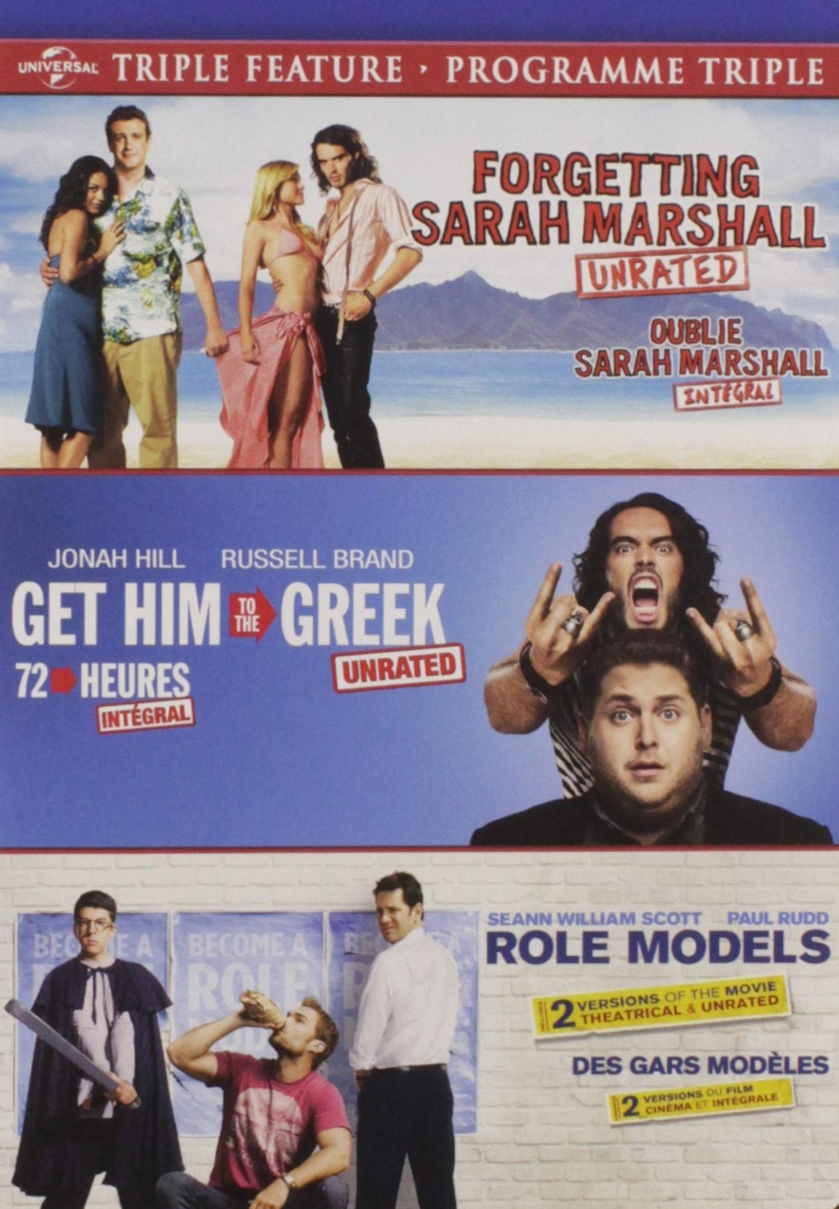 Forgetting Sarah Marshall/ Get Him to the Greek/ Role Models Triple Feature - DVD
