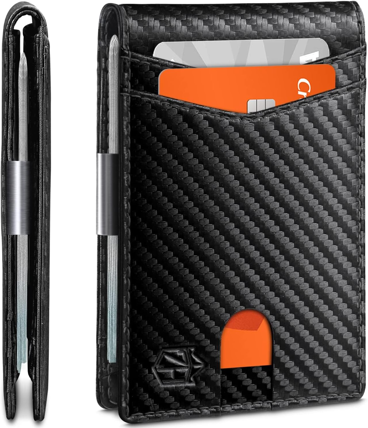 Zitahli Slim RFID Wallet for Men – Leather Bifold with Money Clip, 12 Card Slots