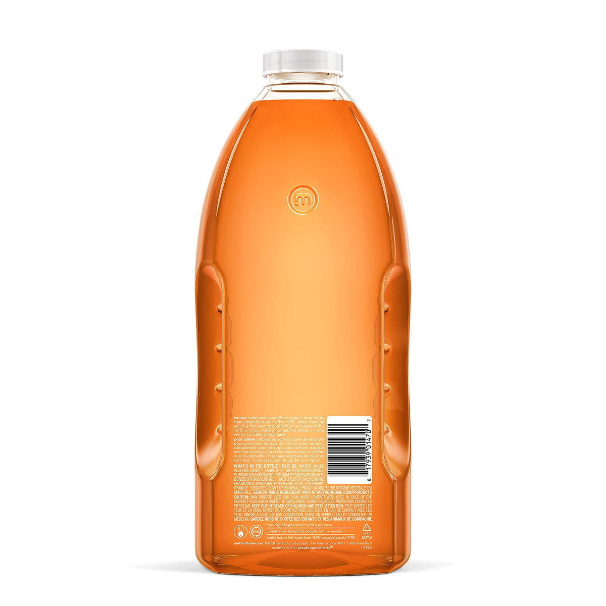 Method Hardwood Floor Cleaner, Squirt + Mop Refill, Use as Laminate or Sealed Wood Floor Cleaner, Almond Scent, 2 Liter Bottle, 1 Pack, Packaging May Vary 🍁 All In One Marketplace Canada