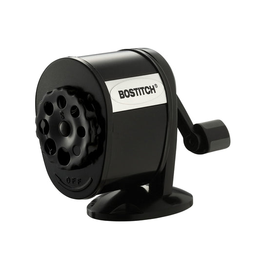 Bostitch Office Wall Mount Manual Pencil Sharpener, Tip Saver, 8 Hole Dial, 6X Longer Cutter Life, Vertical or Horizontal Mounting Black (MPS1-BLK) 🍁 All In One Marketplace Canada