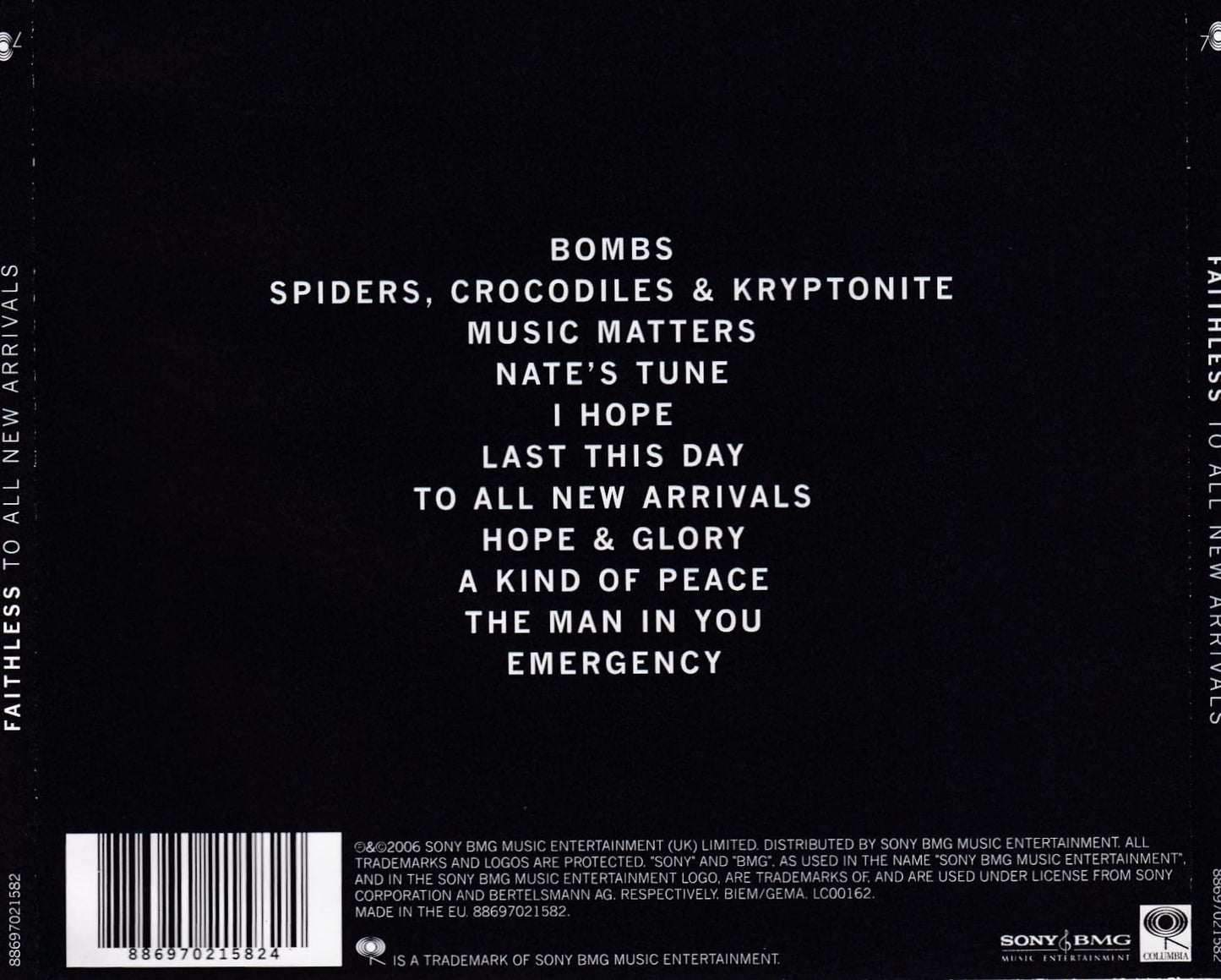 Faithless / To All New Arrivals - CD (Used)