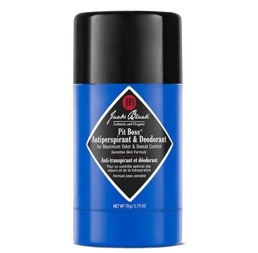 Jack Black Pit Boss Antiperspirant Deodorant - Long-Lasting Roll-On Stick Deodorant for Men, Vitamin E & Aloe Leaf Juice - Long-Lasting Odor - Sensitive Skin Formula - 78g 🍁 All In One Marketplace Canada