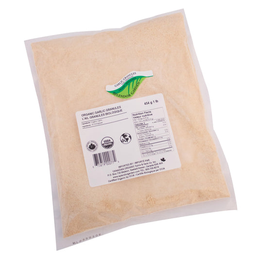 Splendor Garden Organic Garlic Granules - 454 g 🍁 All In One Marketplace Canada