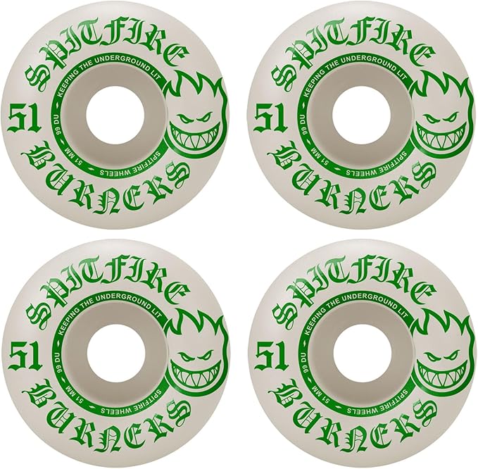 Spitfire 'Burners' 99A Wheels 51MM - White
