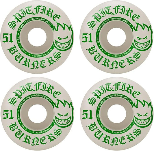 Spitfire 'Burners' 99A Wheels 51MM - White