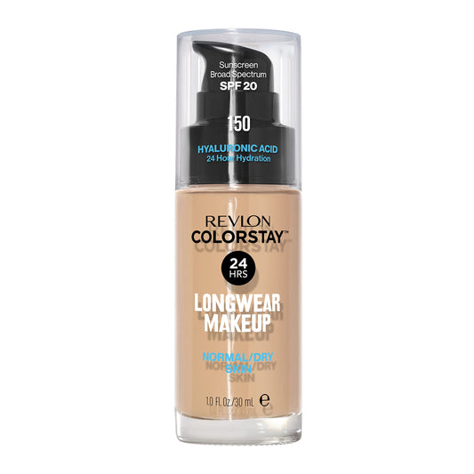 Revlon Liquid Foundation, ColorStay Face Makeup for Normal and Dry Skin, Longwear Full Coverage with Matte Finish, Oil Free, 150 Buff, 1.0 Oz/ 30ml 🍁 All In One Marketplace Canada