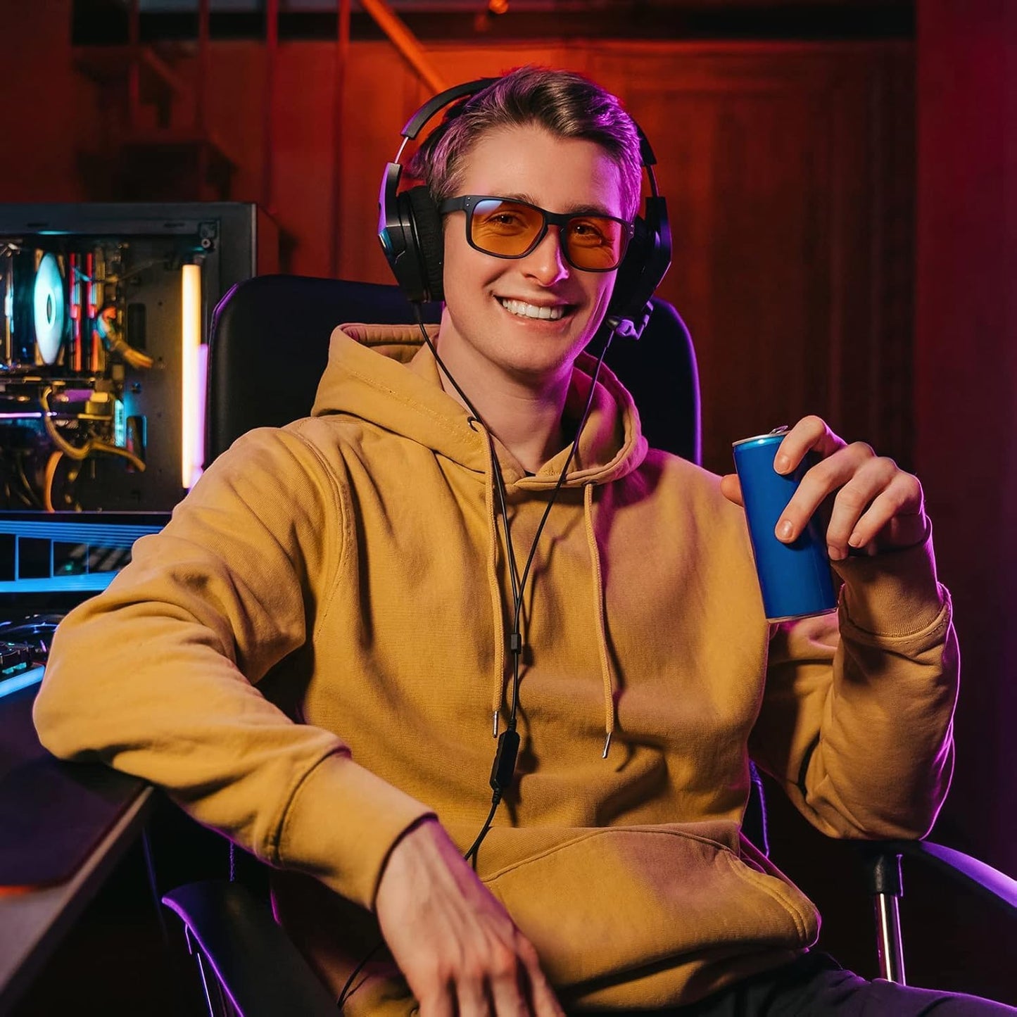 Okany Blue Light Glasses – Gaming & Computer Glasses for Men & Women, Anti-Glare, UV Protection