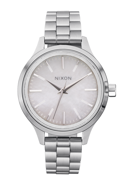 Nixon 'Optimist' Watch - Silver / Mother Of Pearl