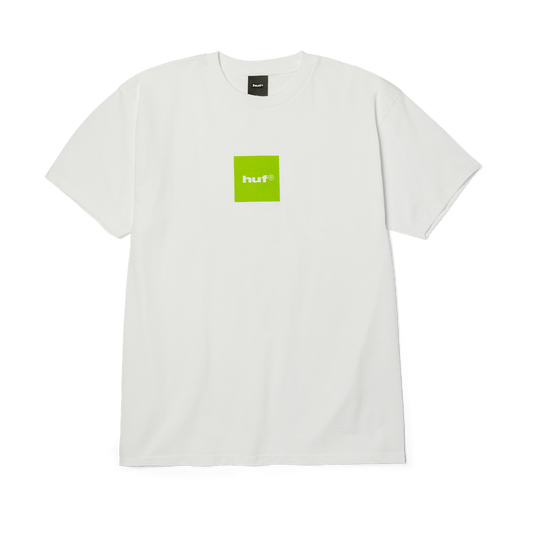 HUF '89 Box Logo' Tee - White/Lime Green
