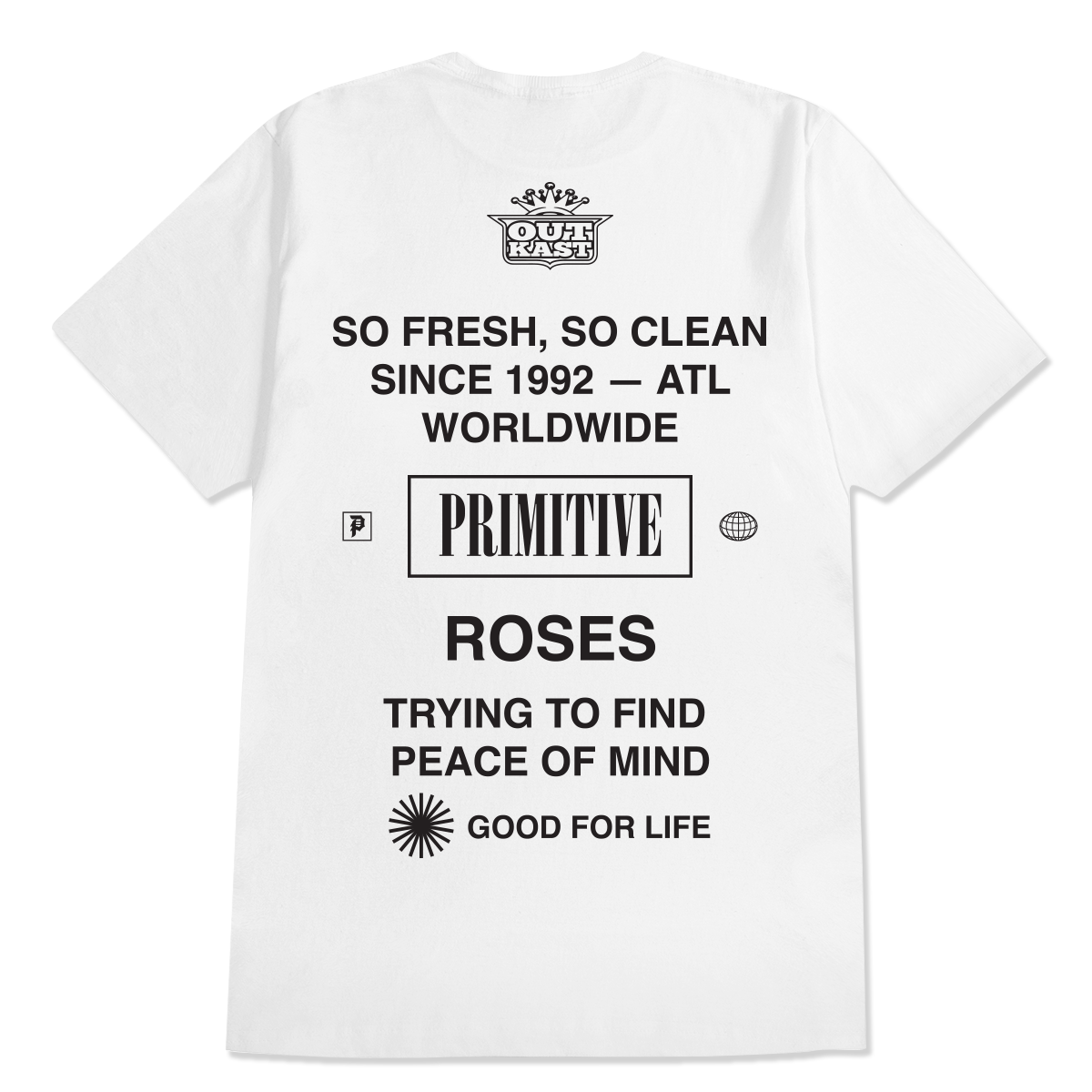 Primitive x Outkast 'Stripes' Tee - White