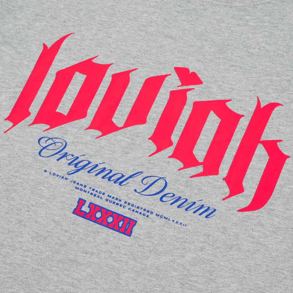 Loviah 'Original Denim' Tee - Heather Grey