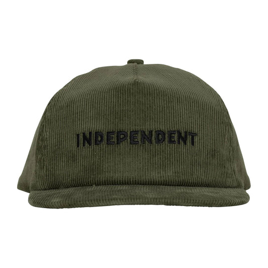 Independent 'Beacon' Snapback Cap - Olive/Black